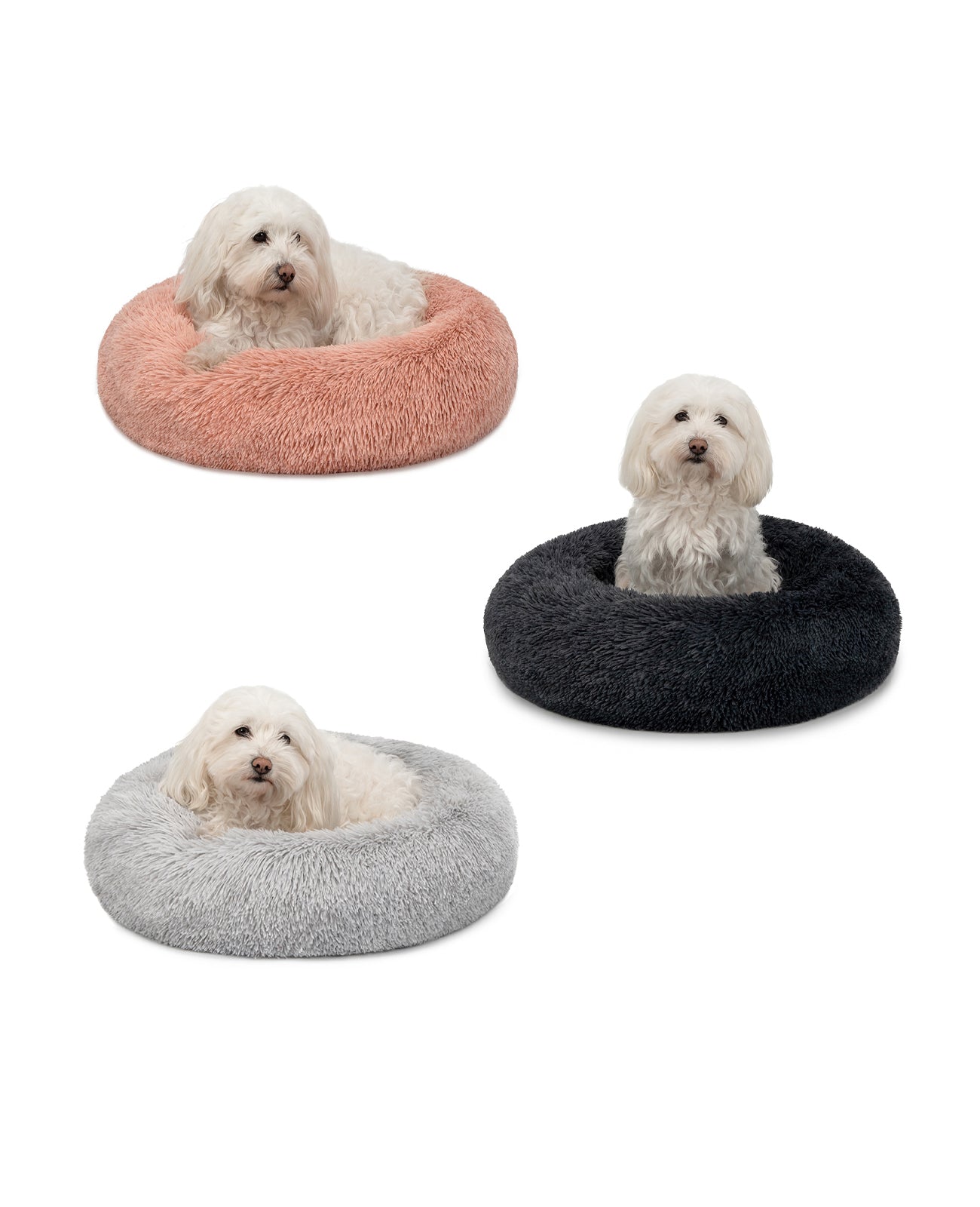 lionto Panier rond chien coussin chat panier donut choix de la taille et couleur