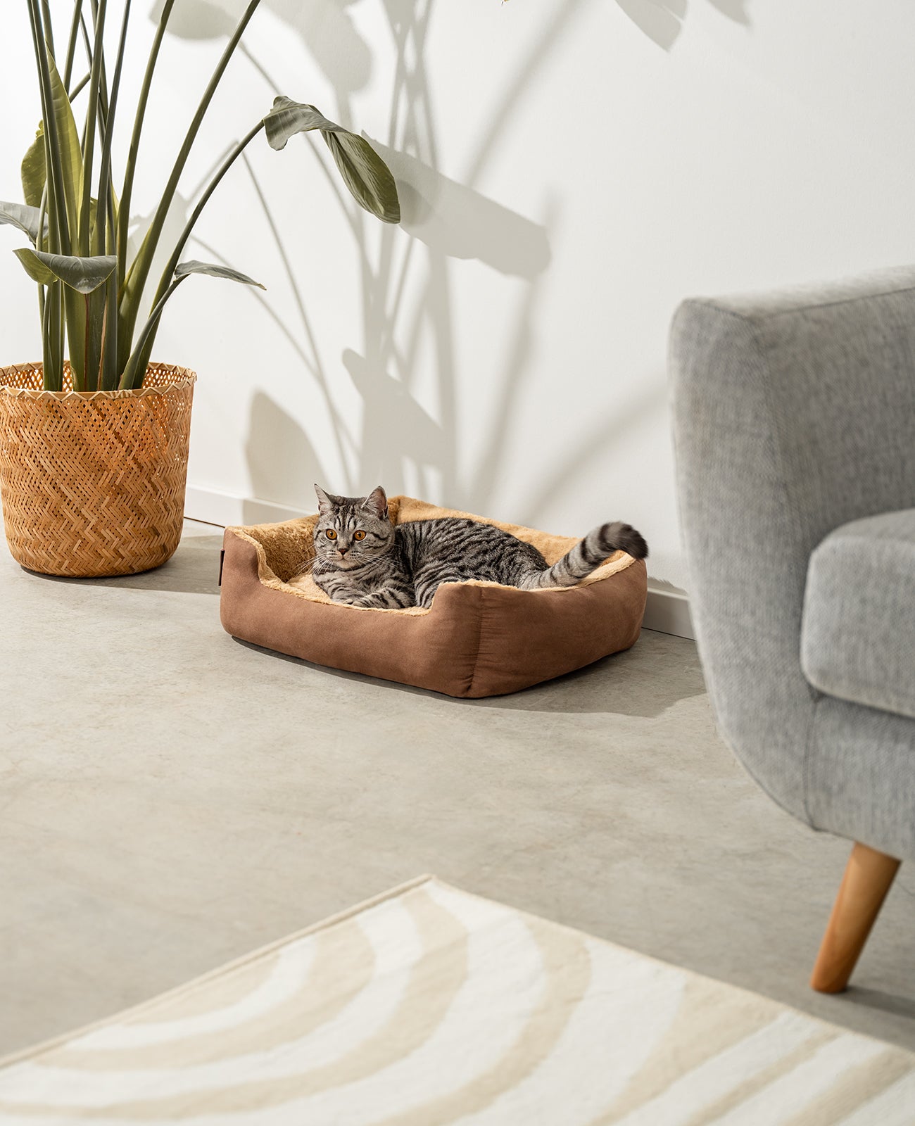 Lit pour chat avec coussin réversible