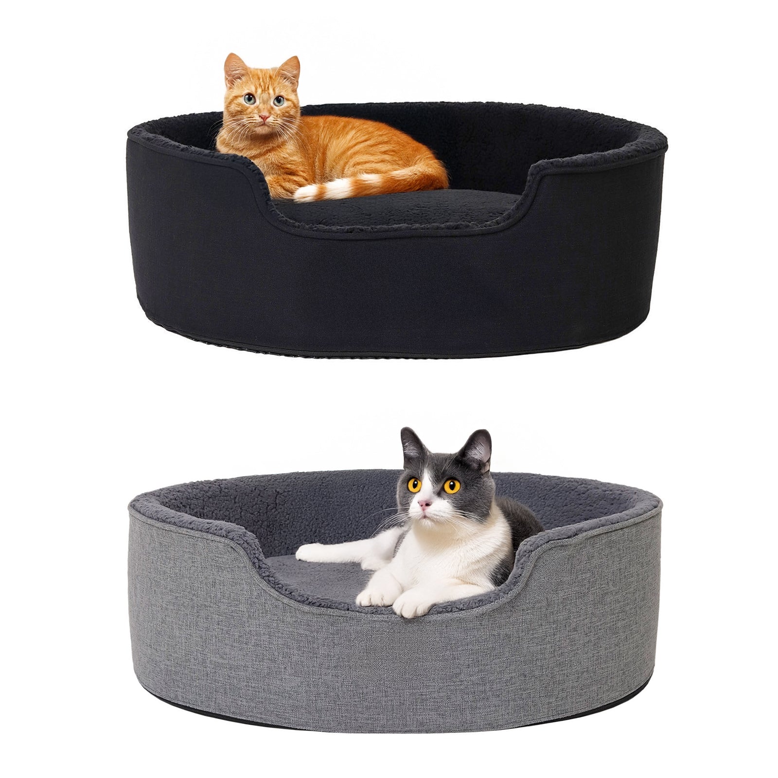 Lit pour chat en peluche lavable