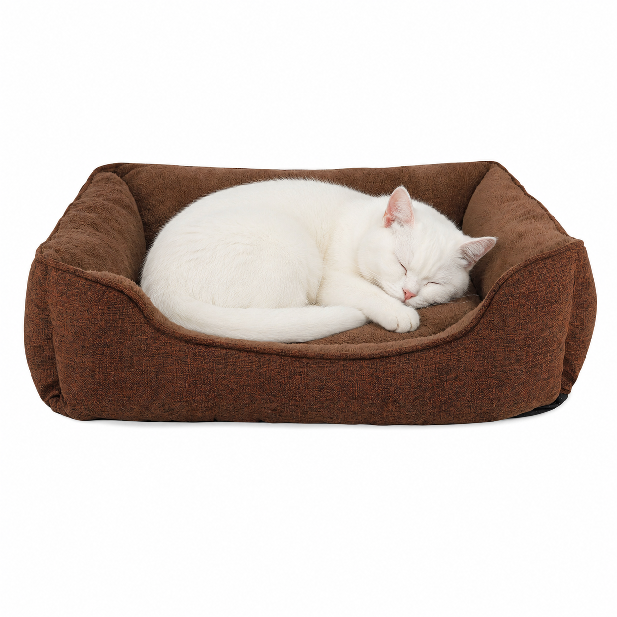 lionto Panier chat moucheté coussin chat corbeille chat housse amovible