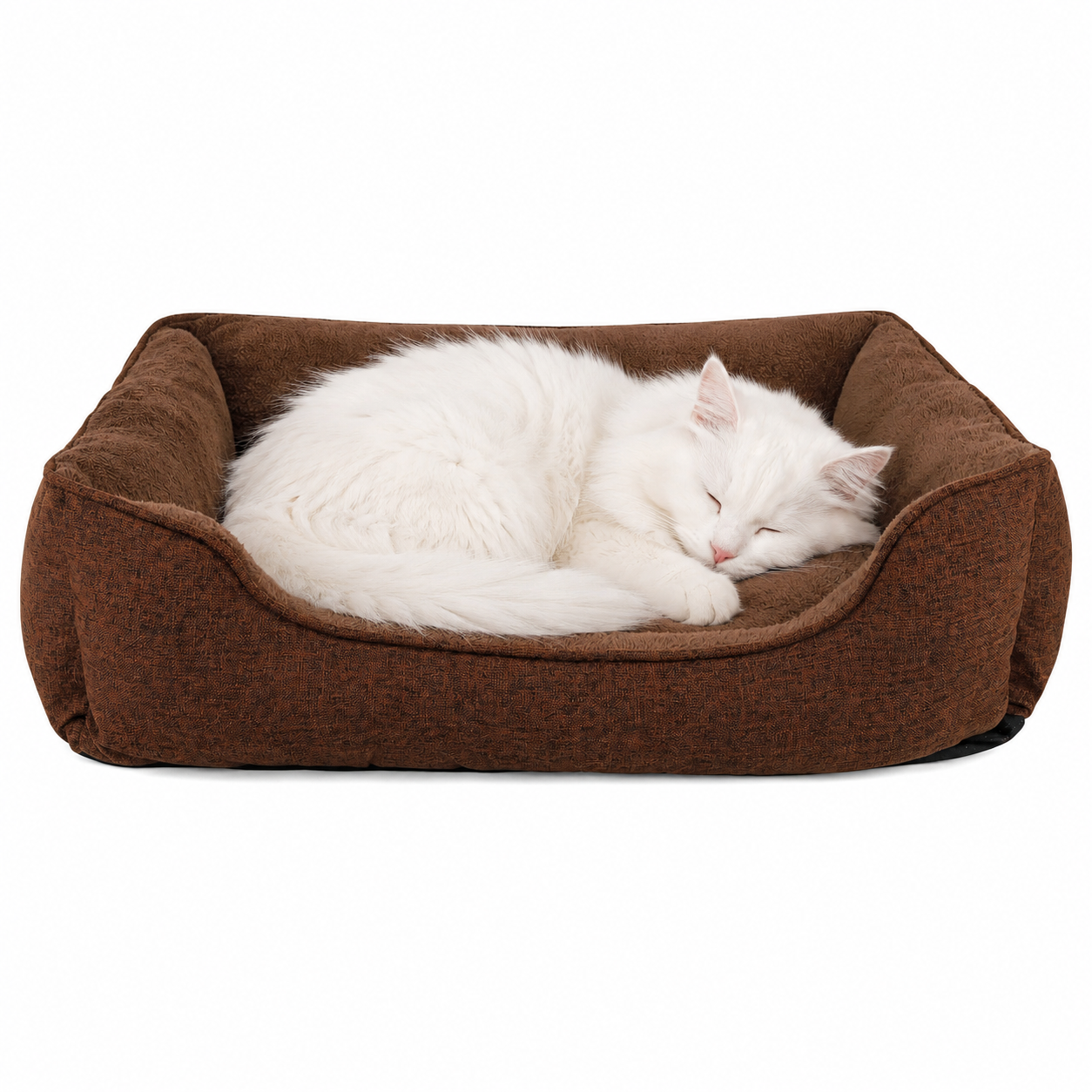 lionto Panier chat moucheté coussin chat corbeille chat housse amovible