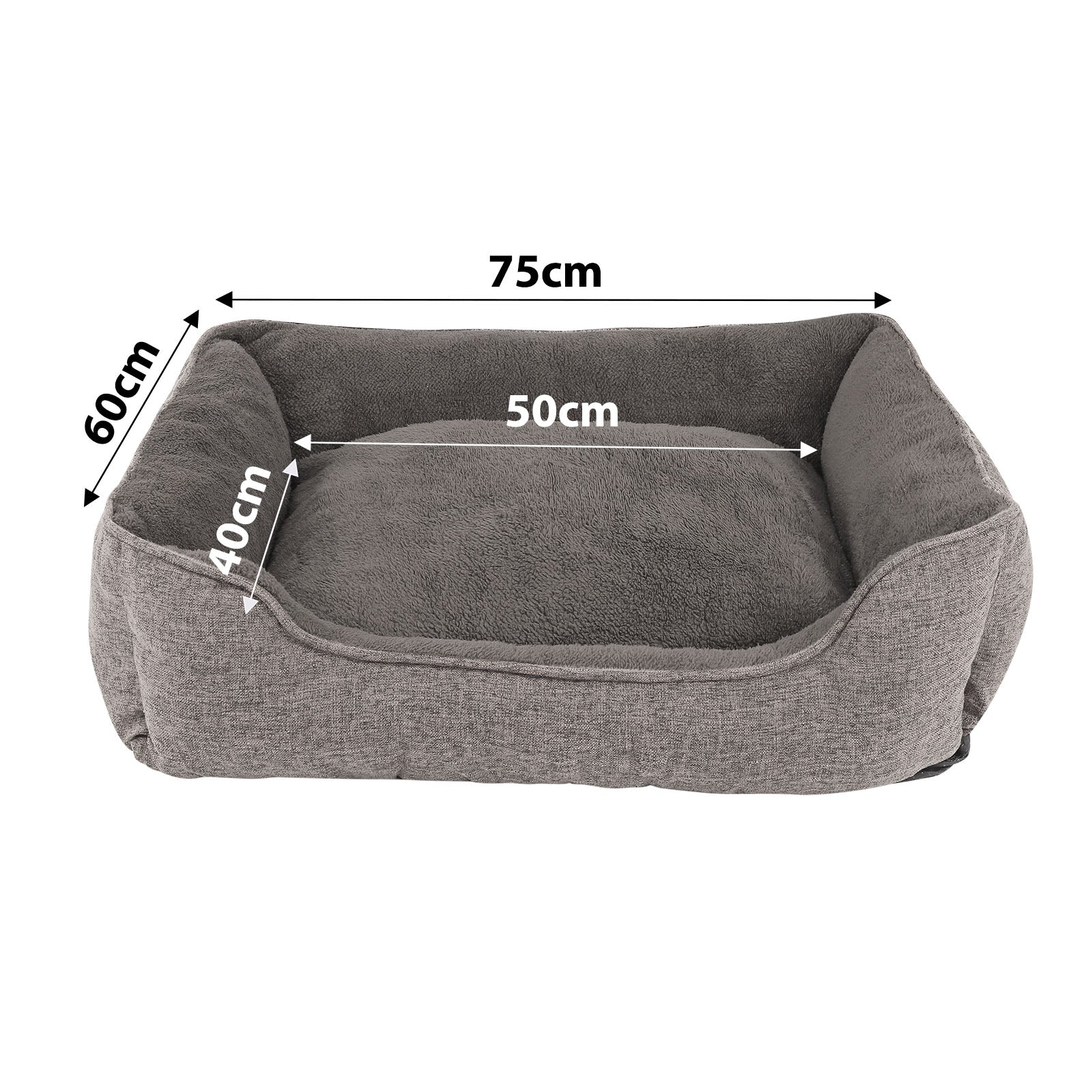 lionto Panier chat moucheté coussin chat corbeille chat housse amovible