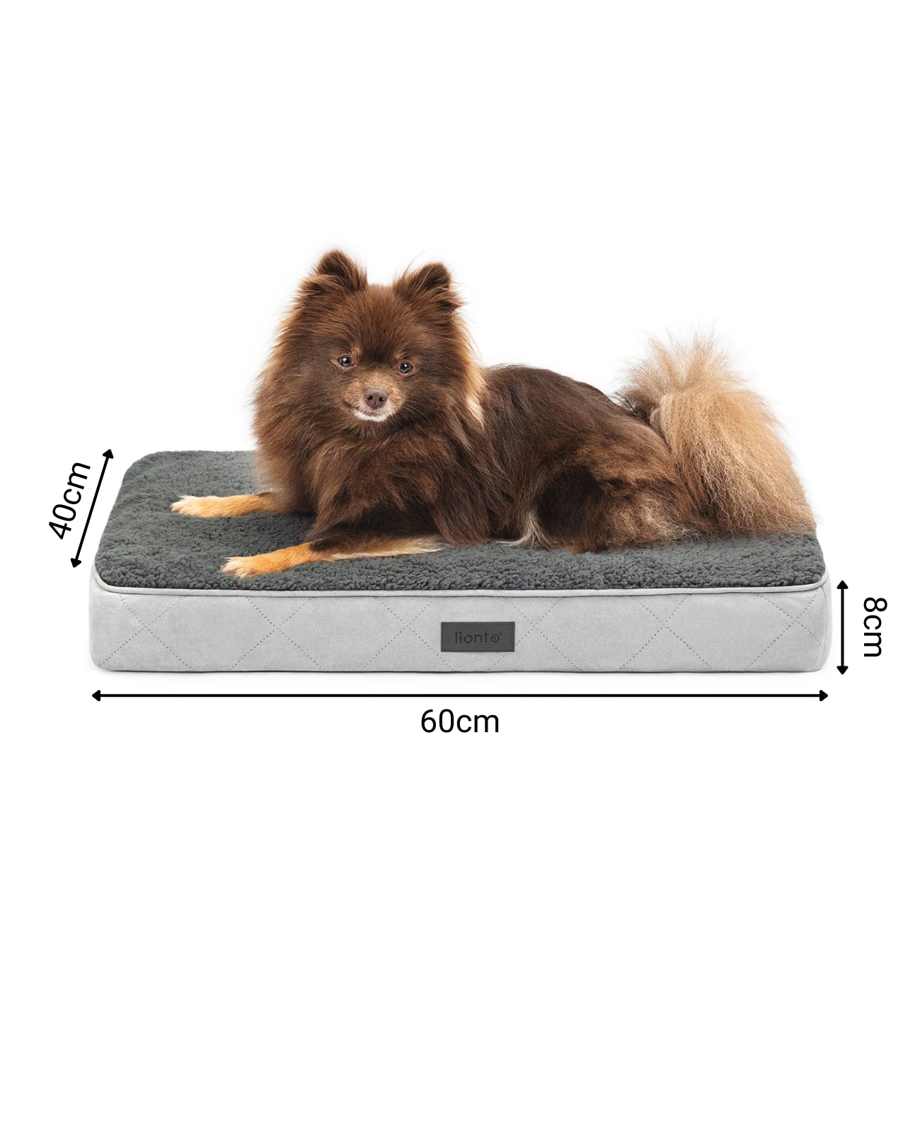 Lit orthopédique pour chien avec peluche