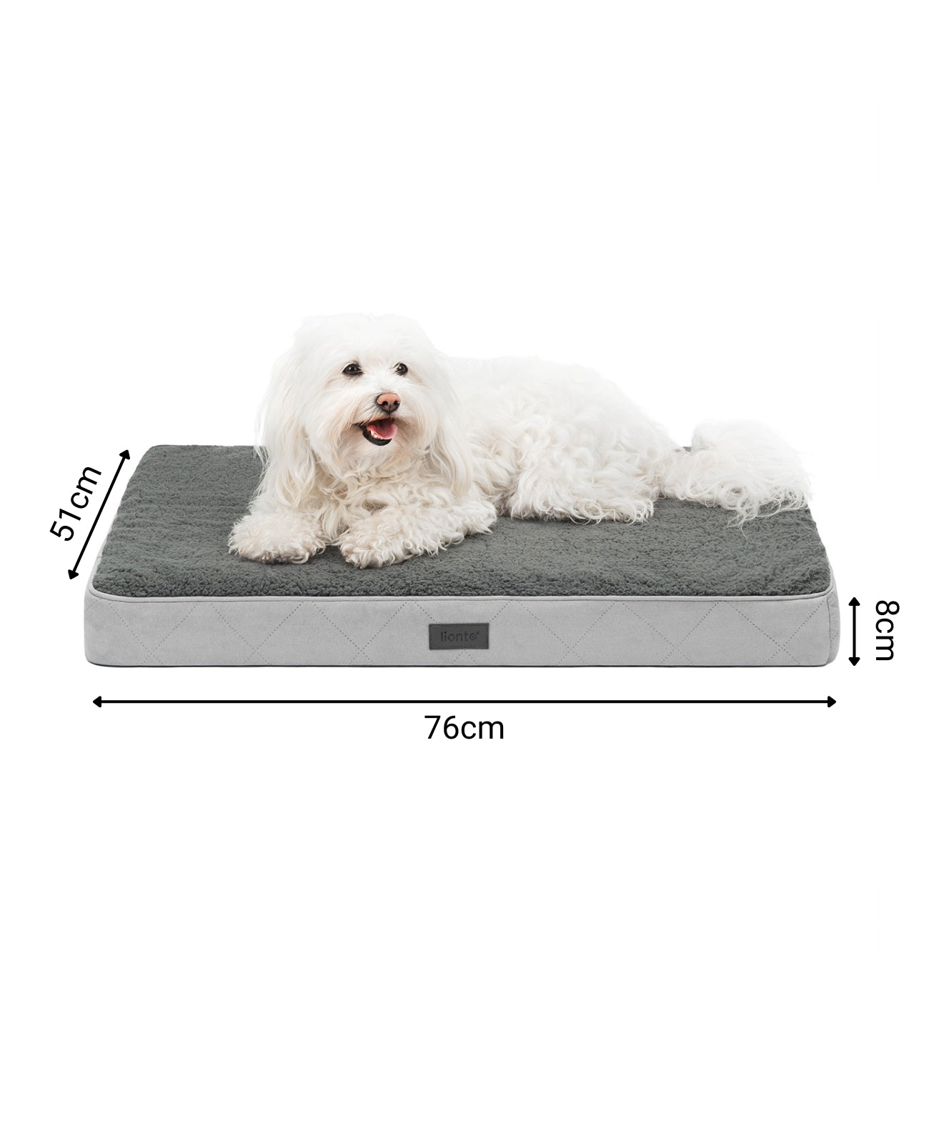 Lit orthopédique pour chien avec peluche