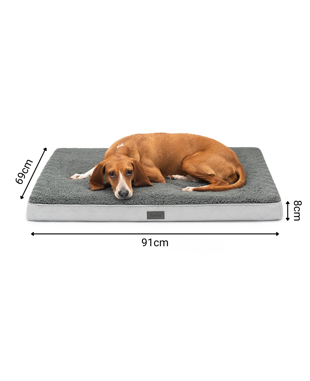 Lit orthopédique pour chien avec peluche