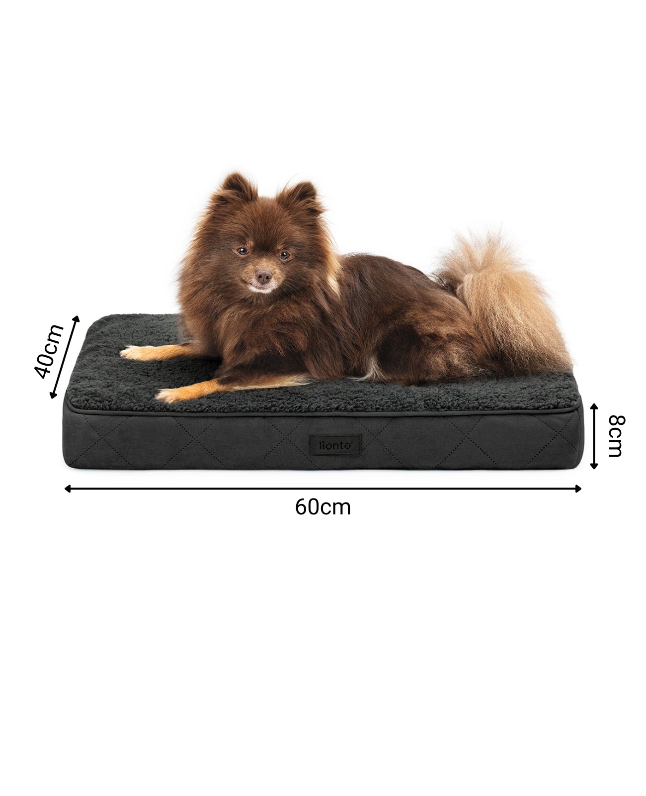 Lit orthopédique pour chien avec peluche