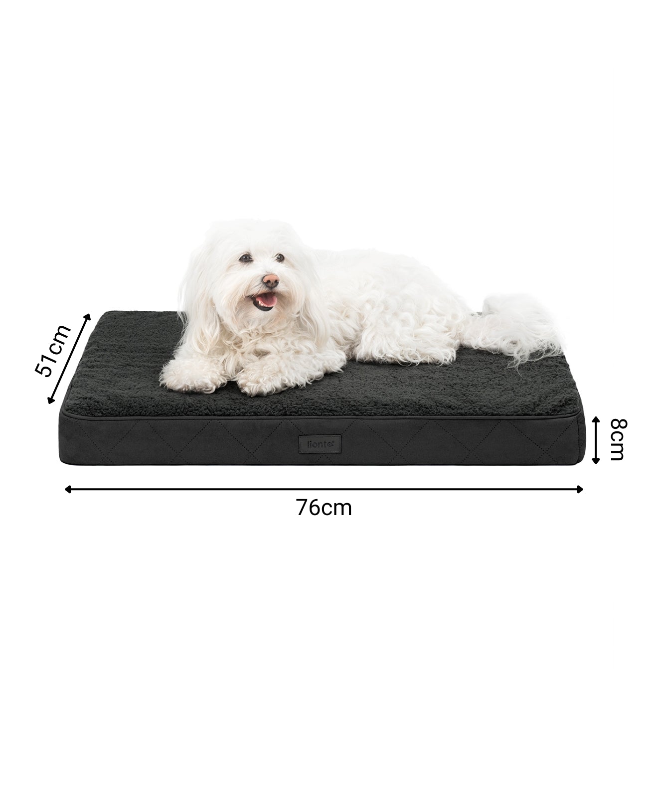 Lit orthopédique pour chien avec peluche