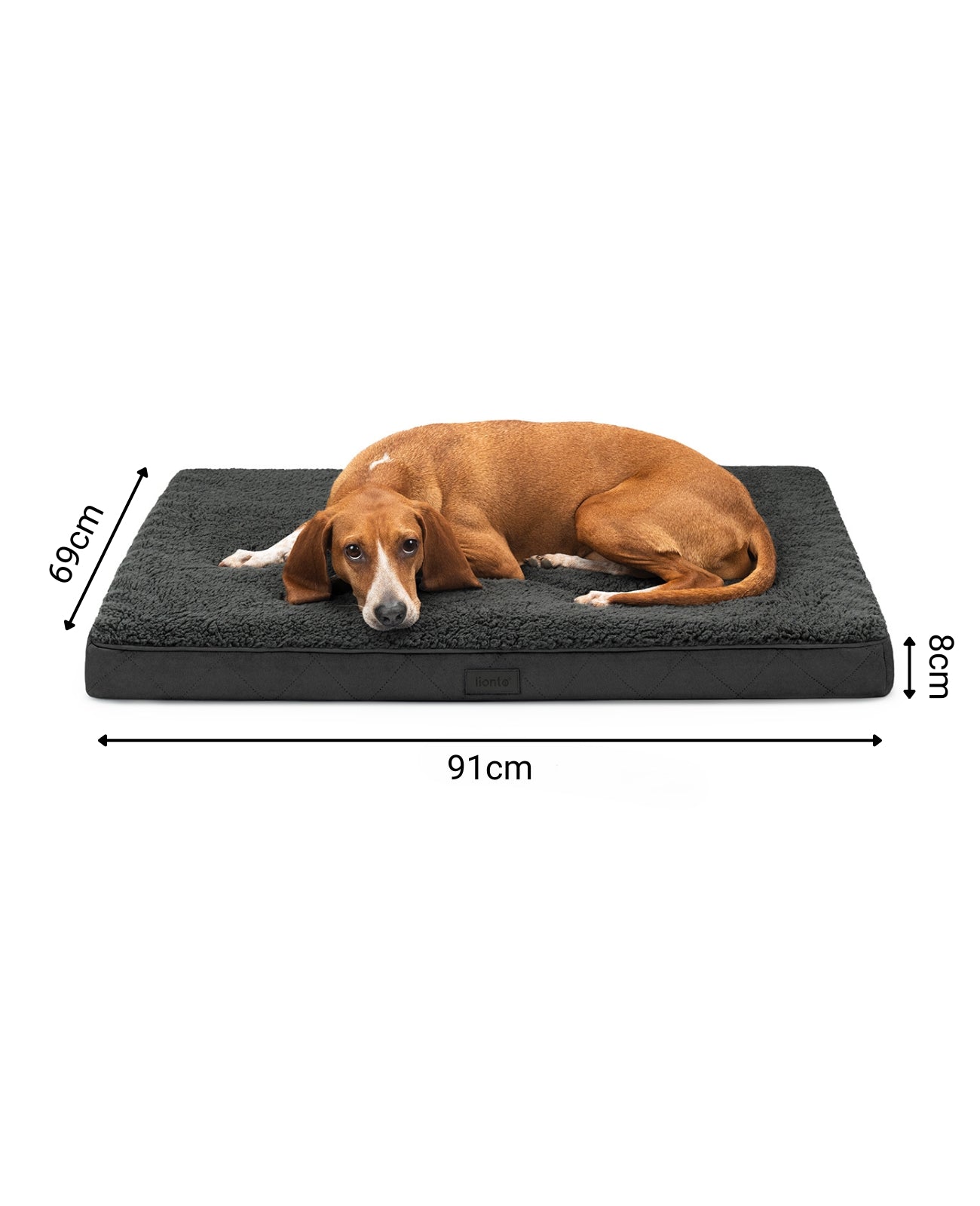Lit orthopédique pour chien avec peluche