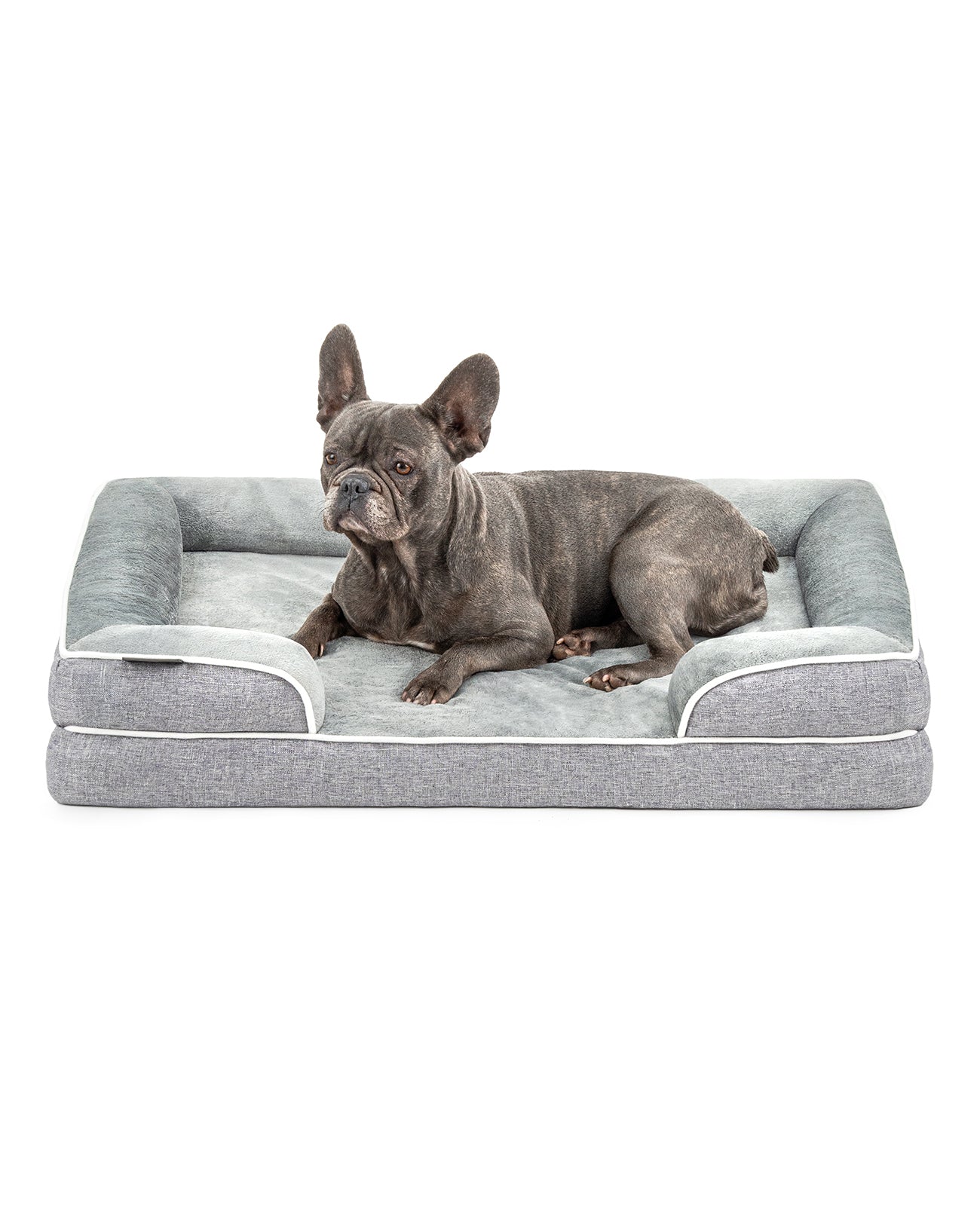 lionto Lit orthopédique pour chien, bordure surélevée, antidérapant