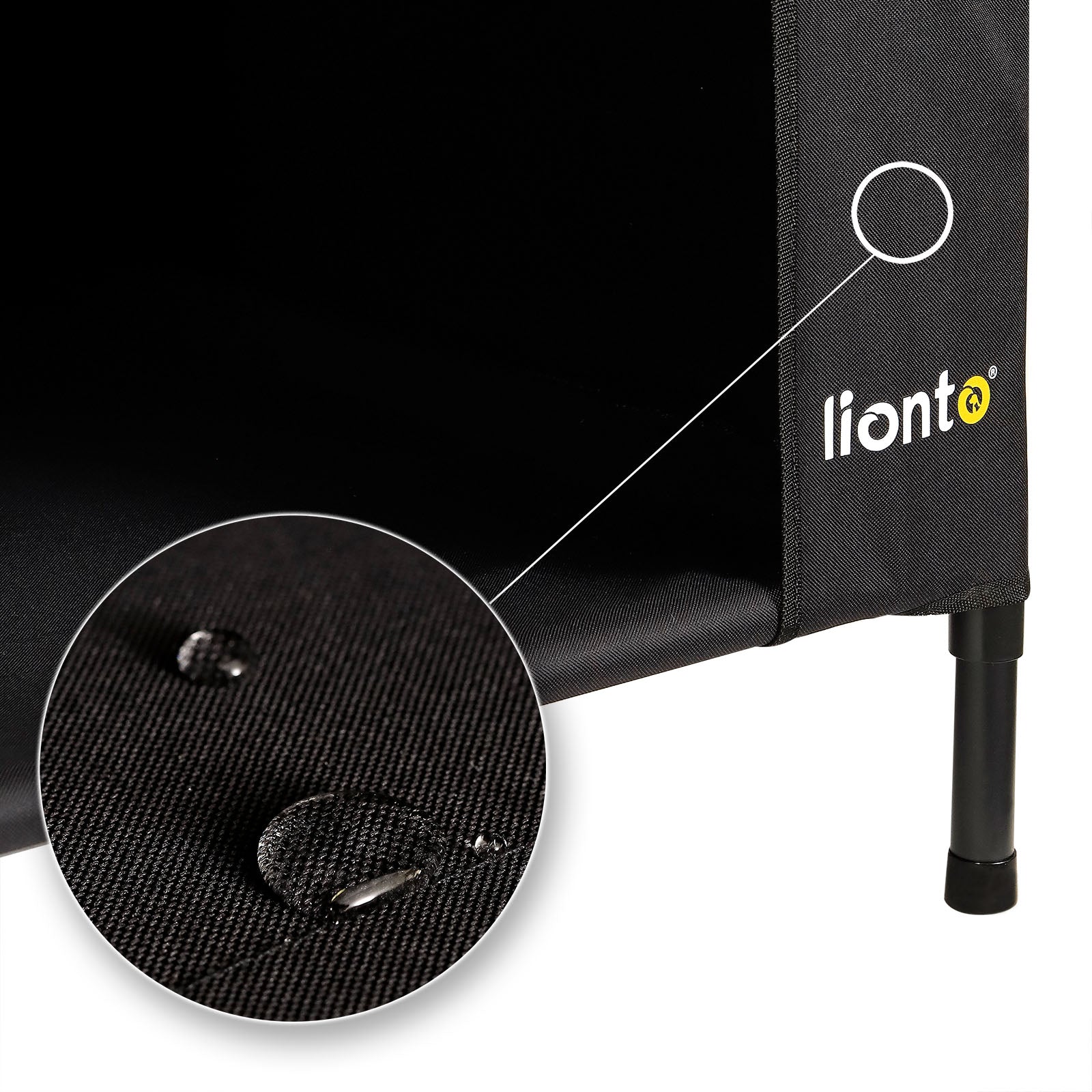 wasserabweisender Bezug der überdachten Hundeliege