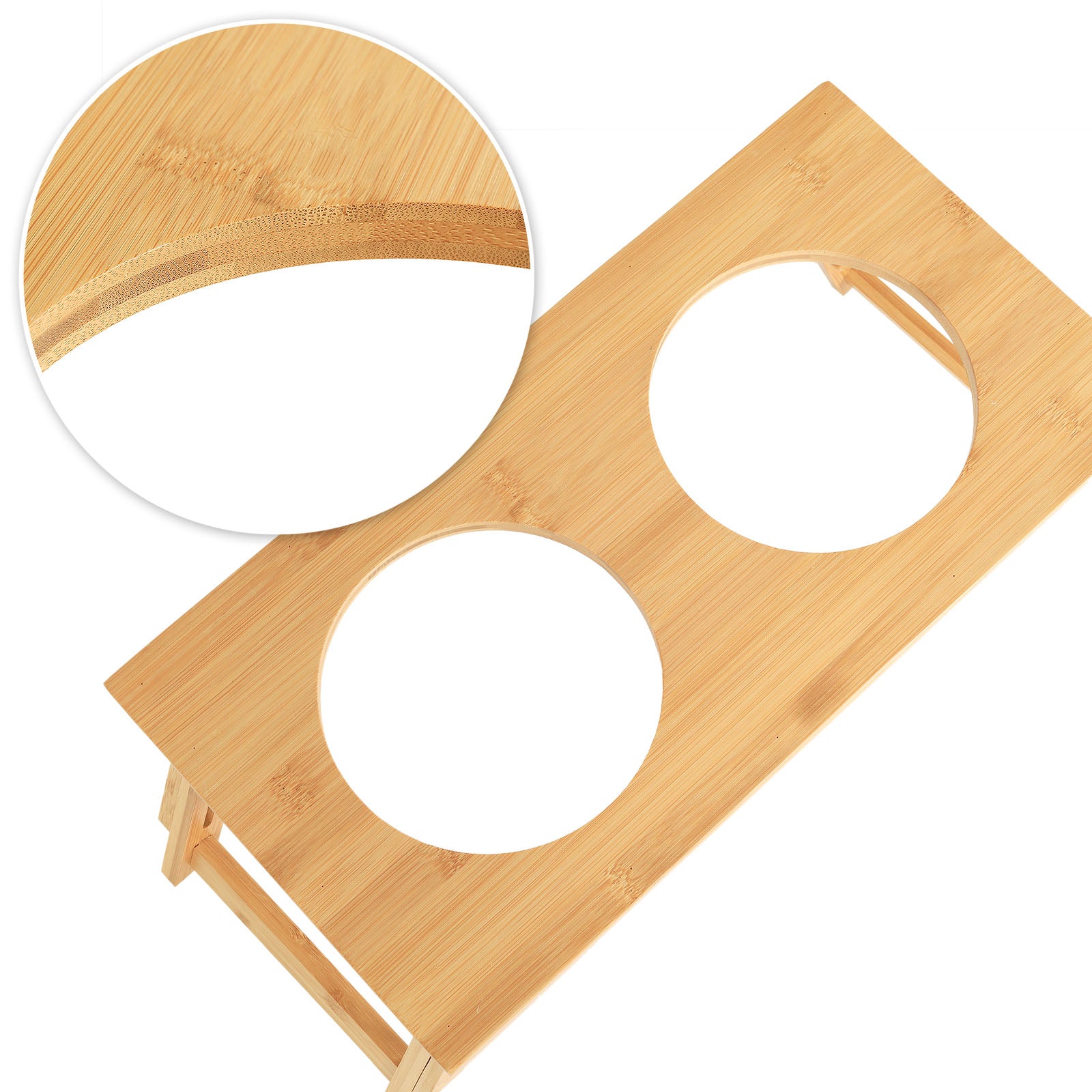 geschliffene Ränder der Ausfräsung für die Näpfe