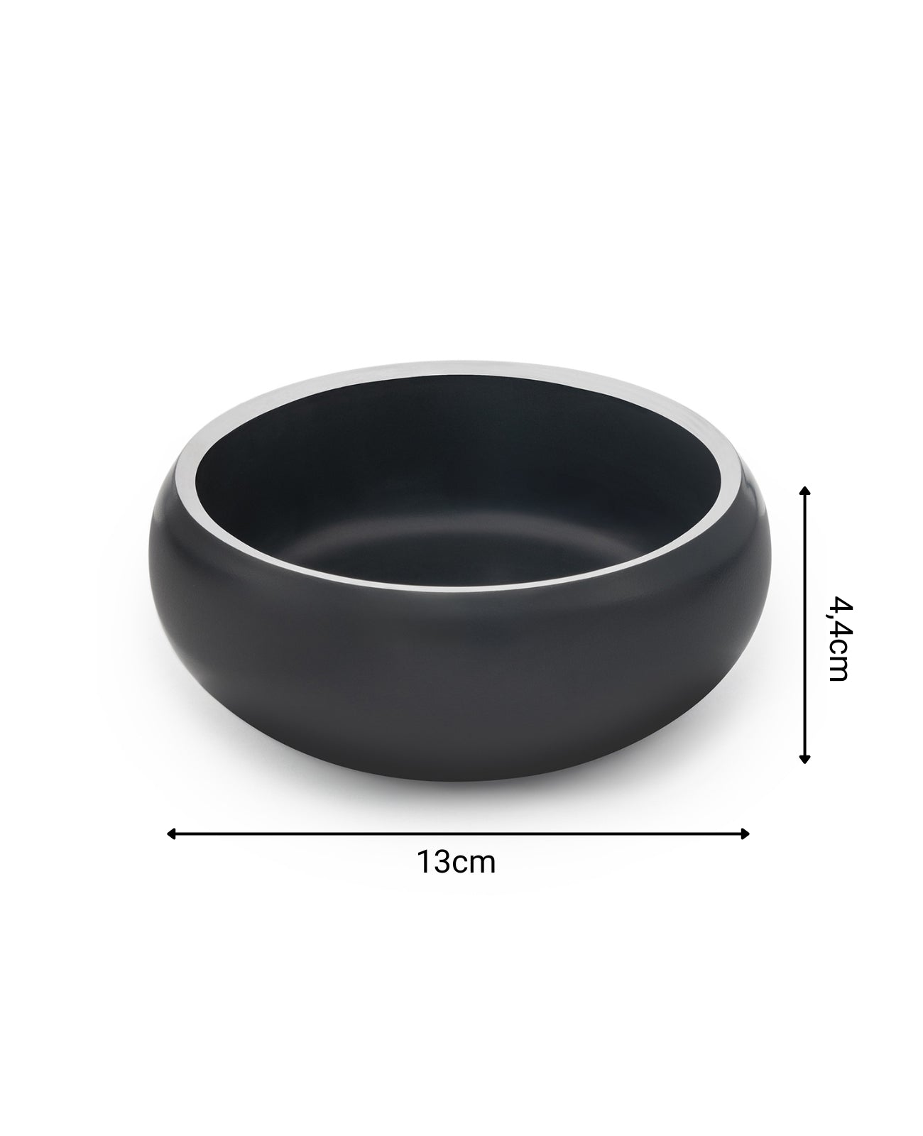lionto Gamelle pour chien en acier inox, courbée, antidérapante, noir