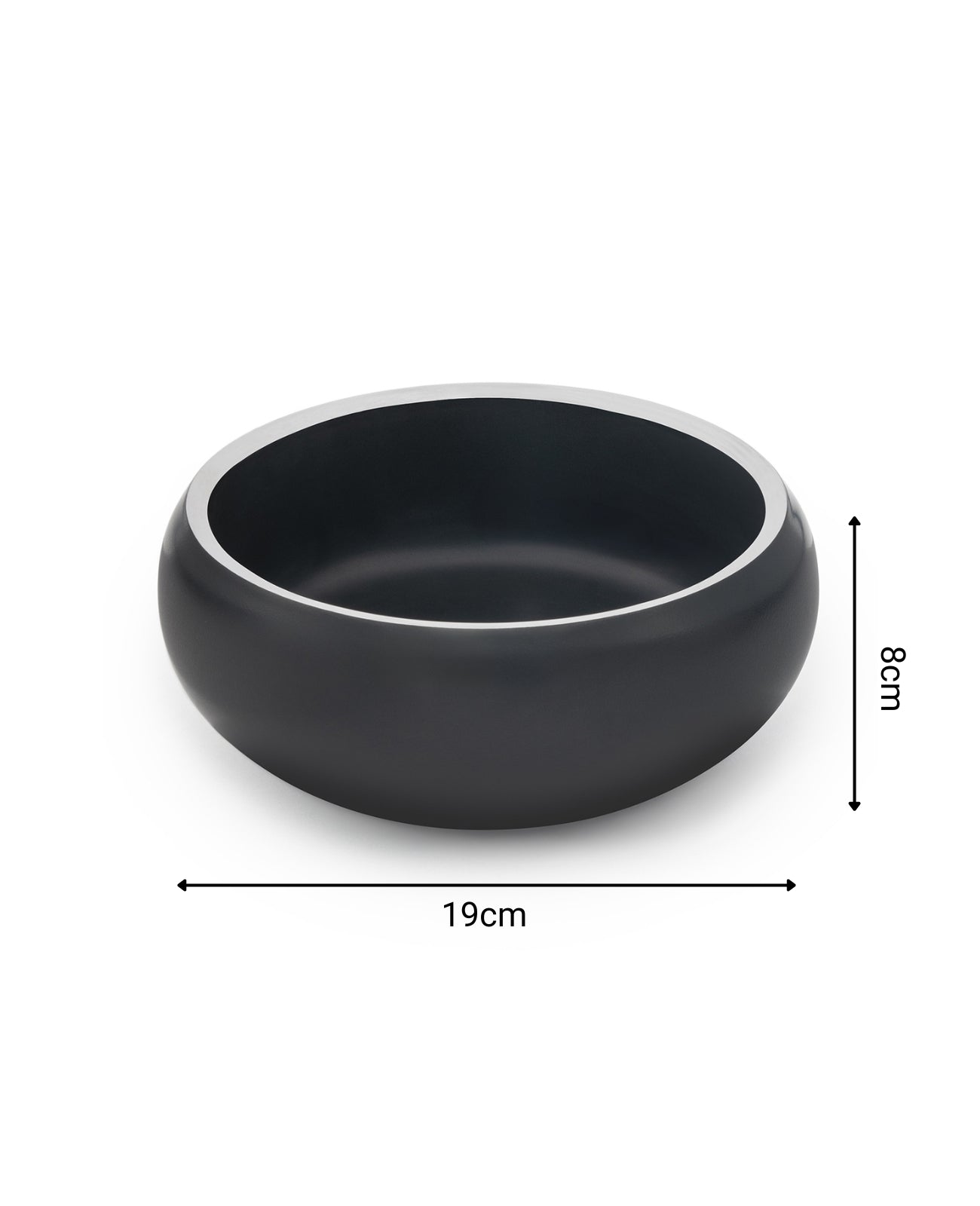 lionto Gamelle pour chien en acier inox, courbée, antidérapante, noir
