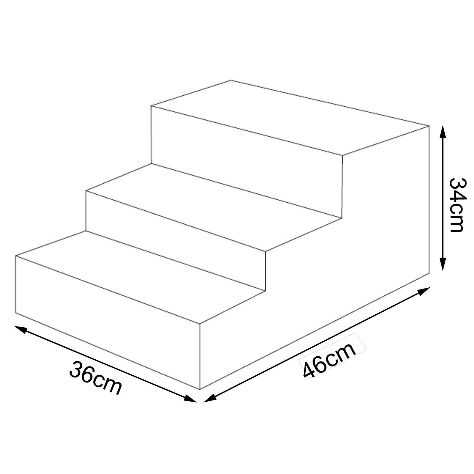 Escalier pour chat avec housse en peluche