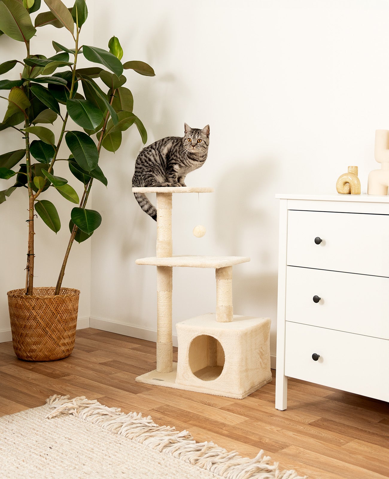 Arbre à chat hauteur 85 cm