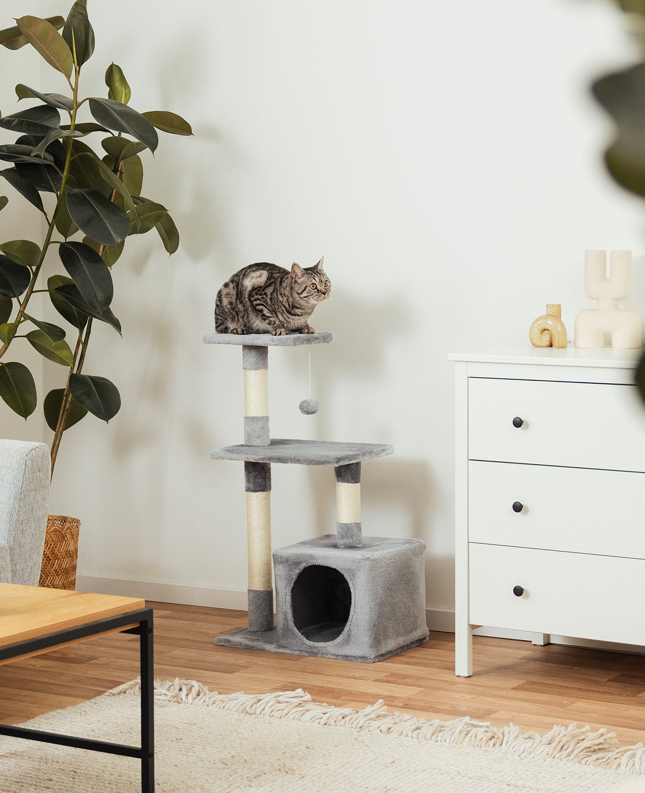 Arbre à chat hauteur 85 cm