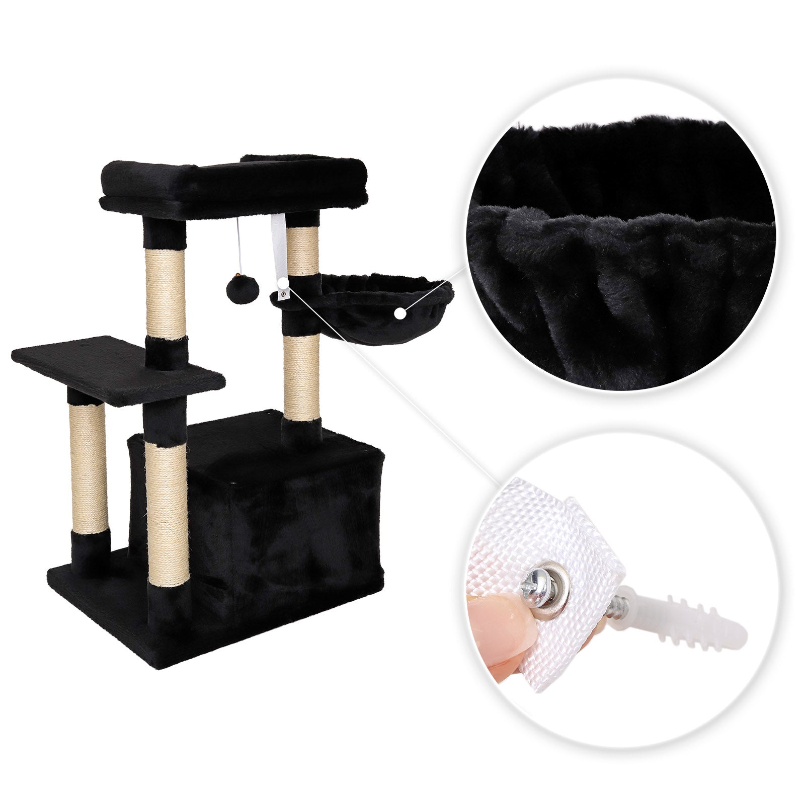 Arbre à chat hauteur 85 cm