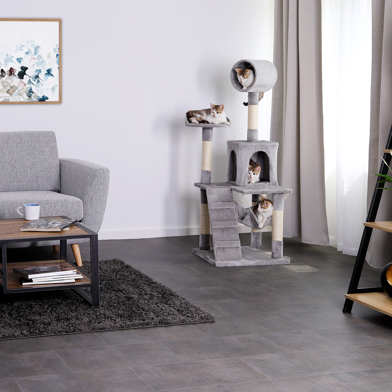 Katzenkratzbaum Höhe 133 cm