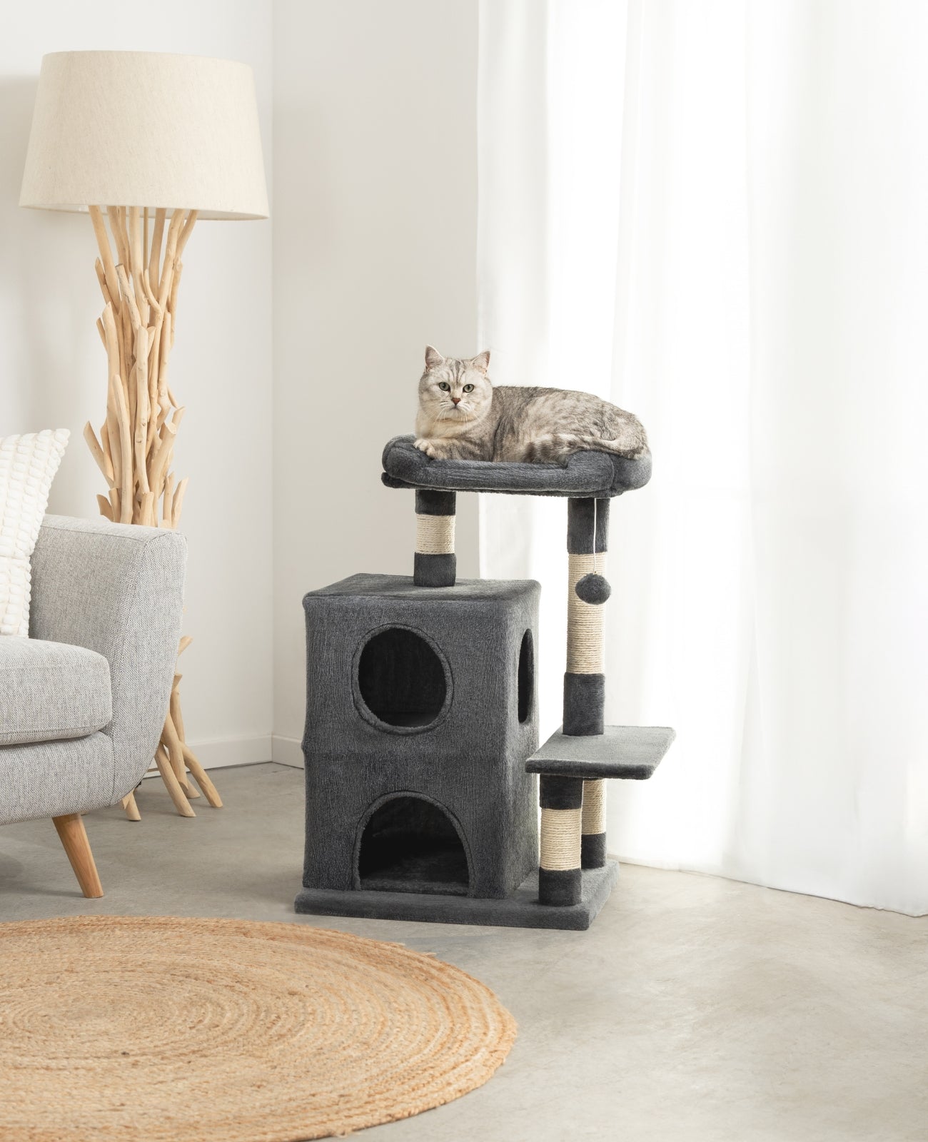 Arbre à chat hauteur 80 cm