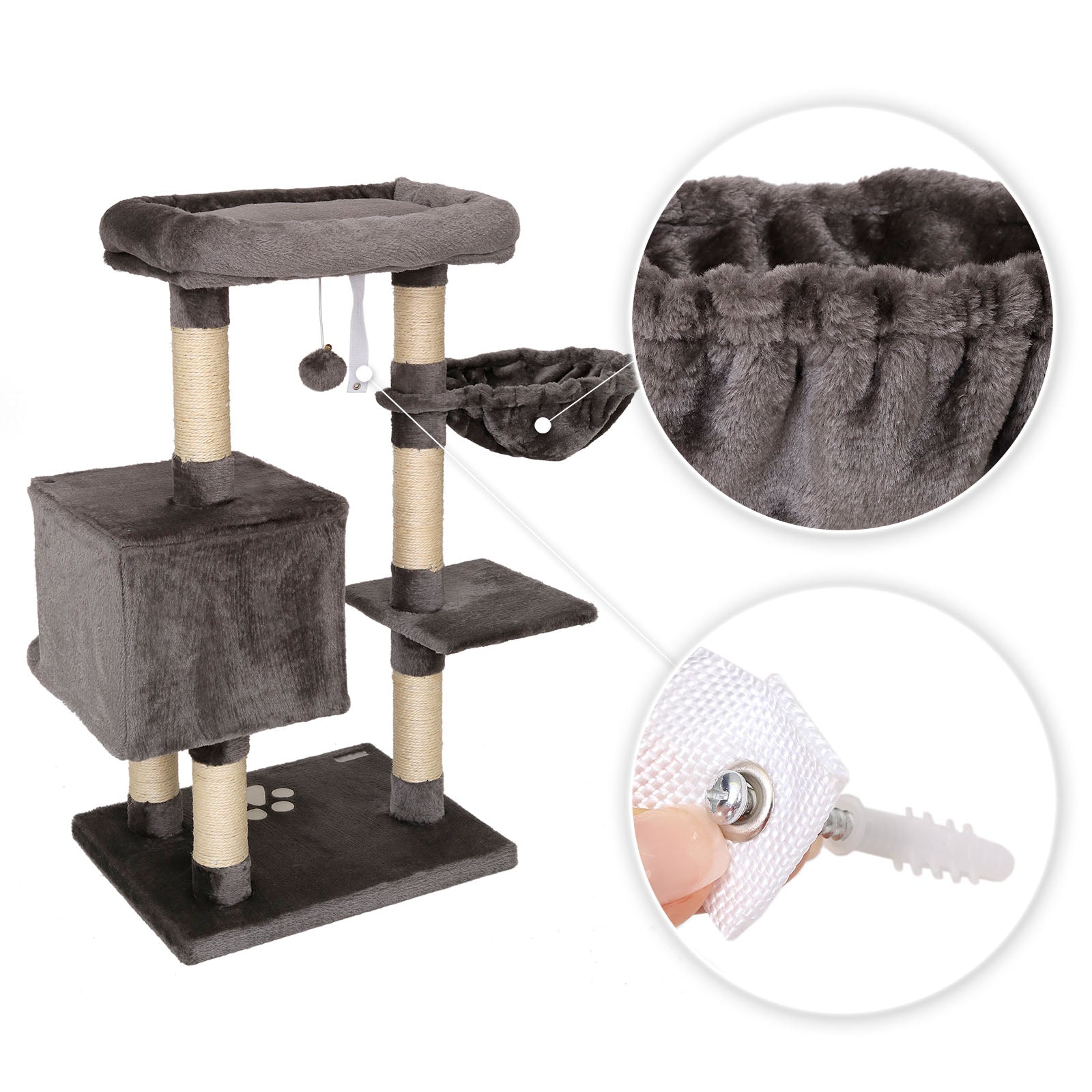 Arbre à chat hauteur 93 cm