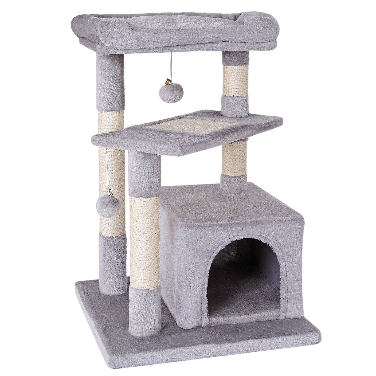 Arbre à chat, arbre à grimper, griffoir pour chat, H 75 cm, couleur au choix