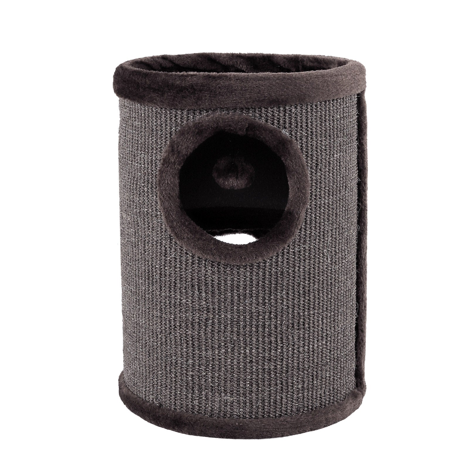 dibea, Tonneau Griffoir Colonne avec Sisal pour Gratter/Plateau avec Peluche