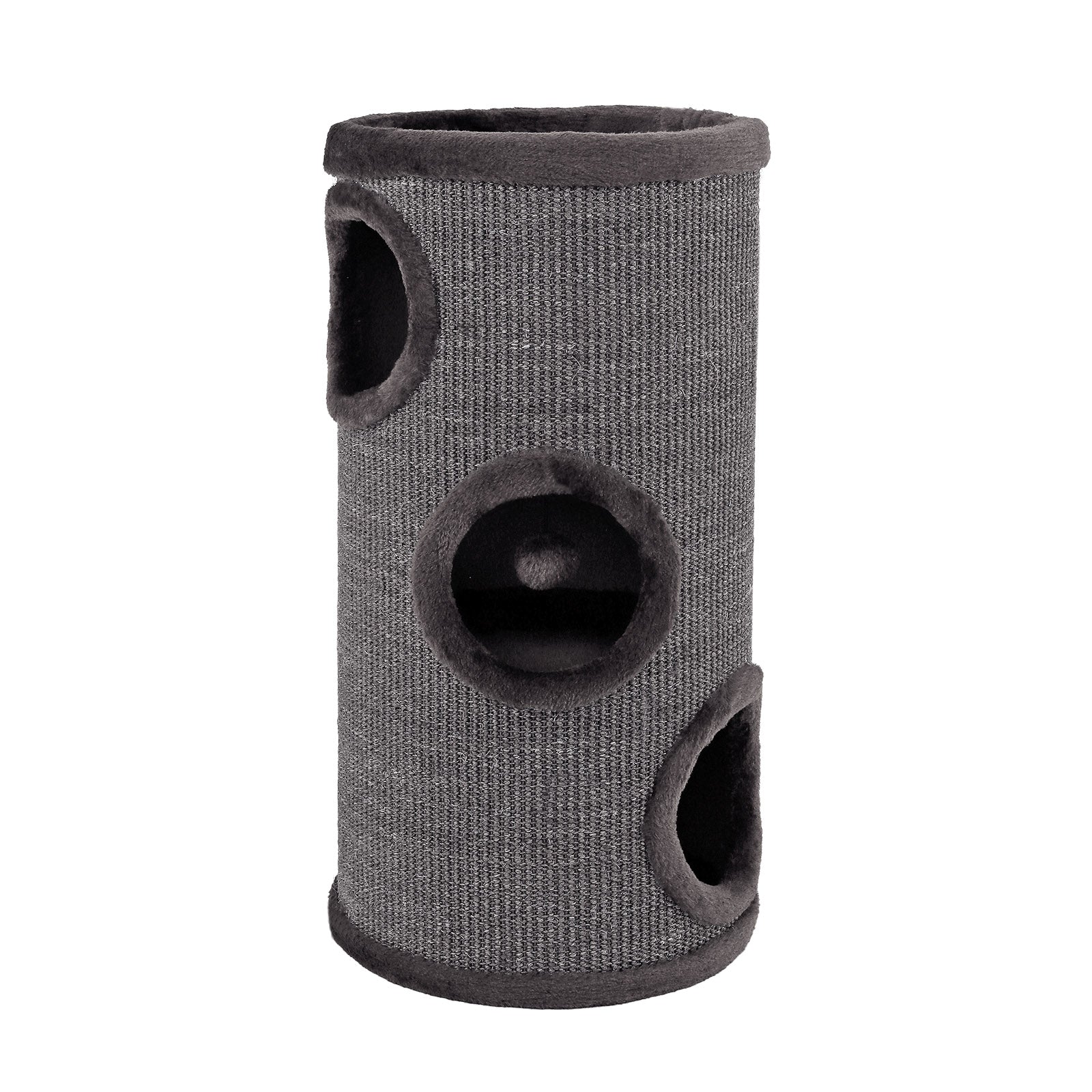 dibea, Tonneau Griffoir Colonne avec Sisal pour Gratter/Plateau avec Peluche