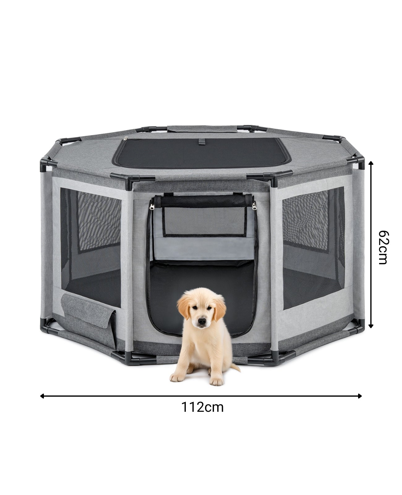 lionto Enclos pour chien en tissu Oxford & filet respirant, 2 tailles