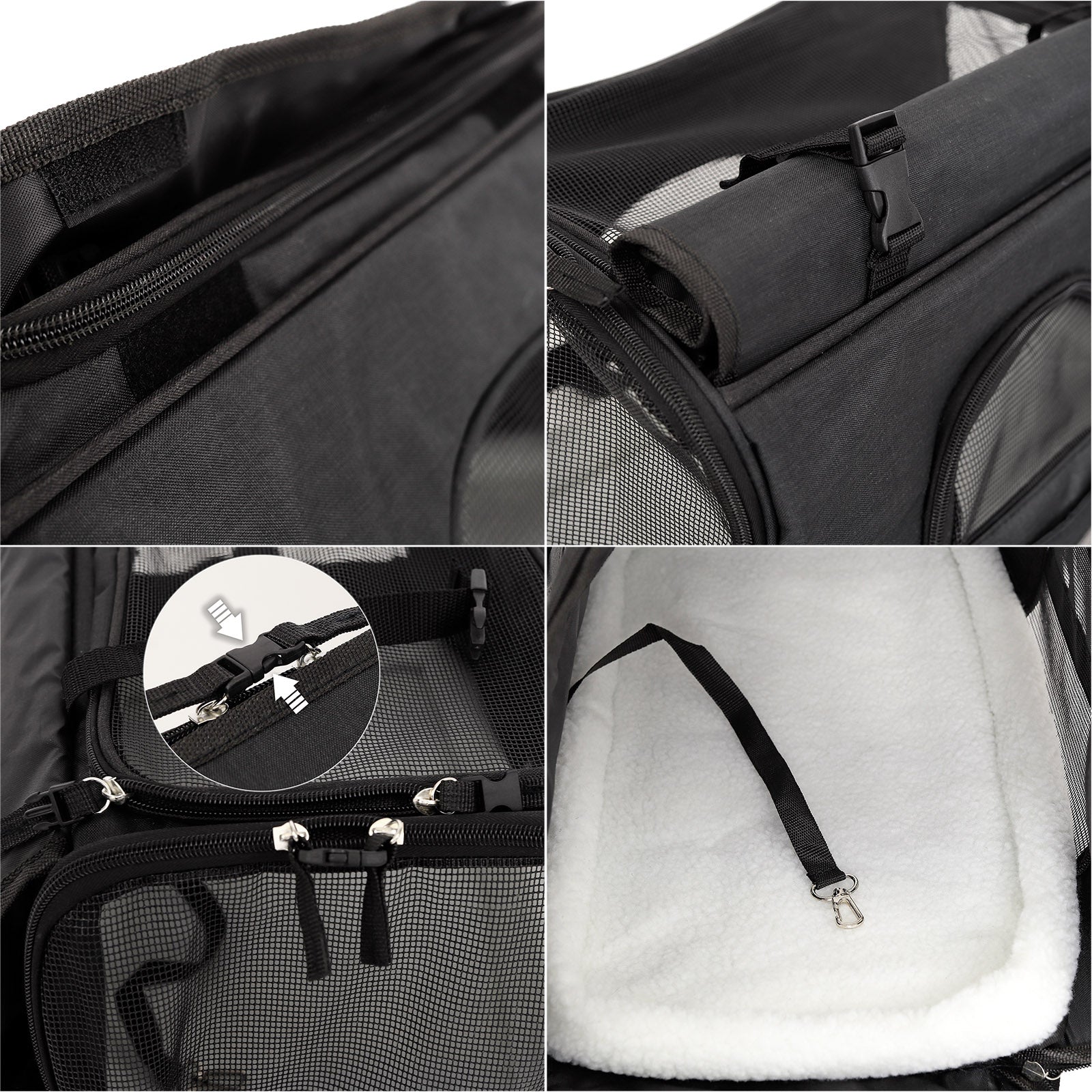 Sac de transport pliable pour chat