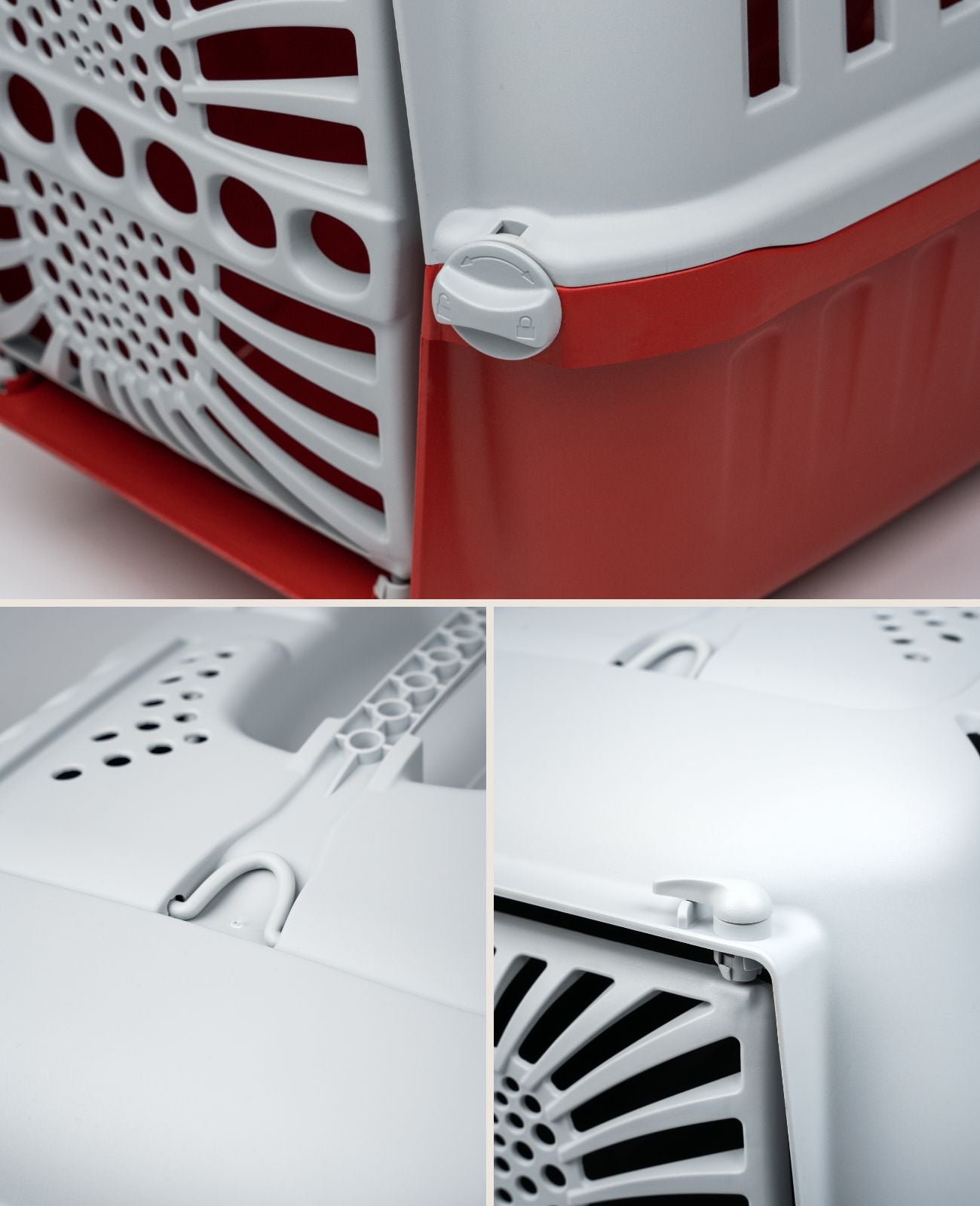 Caisse de transport pour chien en plastique