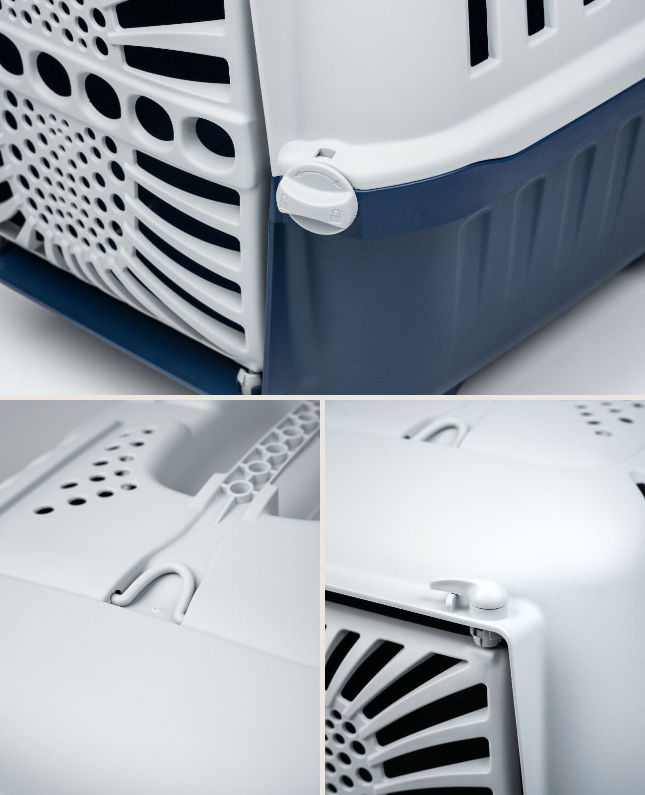 Boîte de transport pour chat en plastique