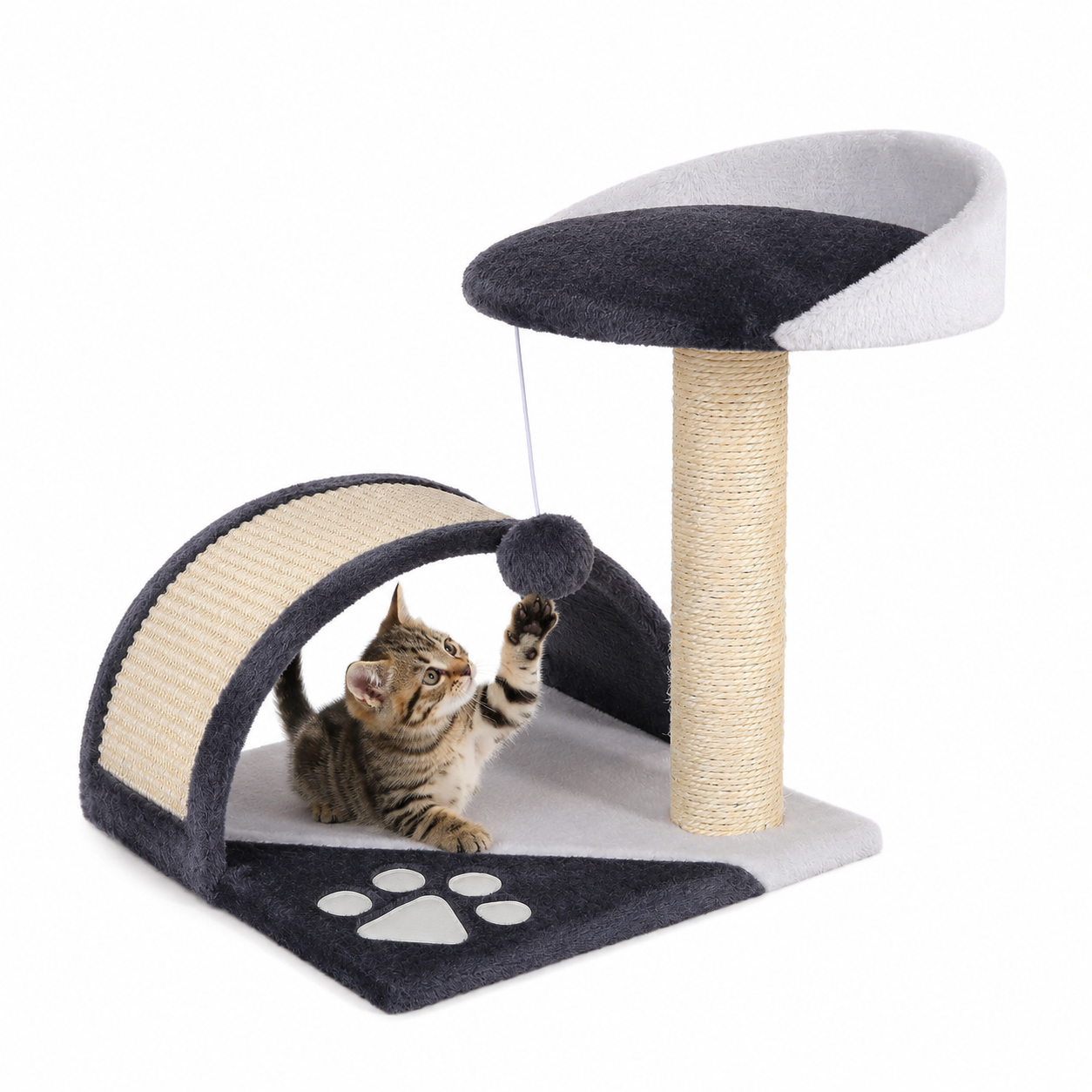 lionto Arbre à Chat avec Griffoir, 43 cm haut