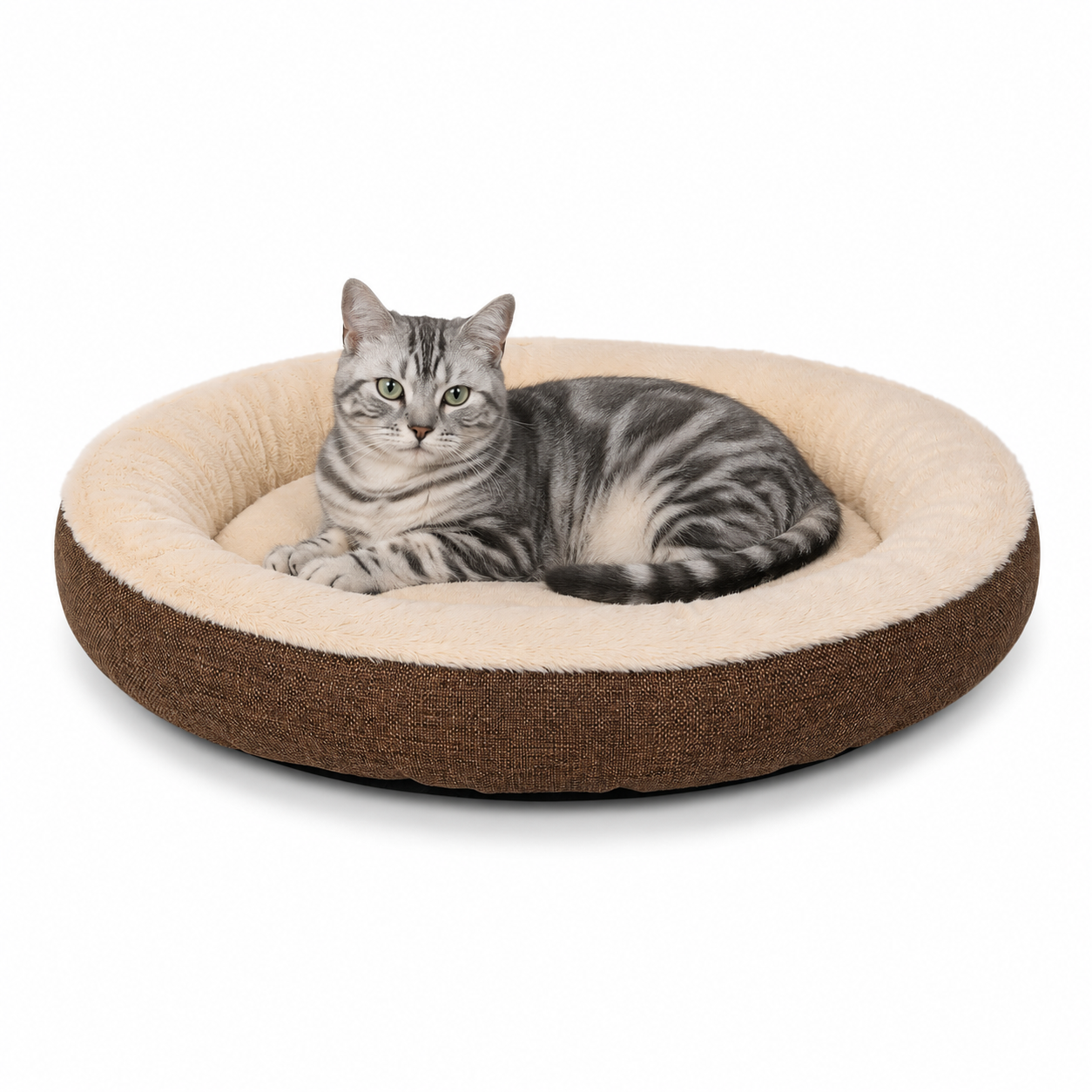 lionto Lit chat rond coussin chat panier chat panier chat donut div. variantes