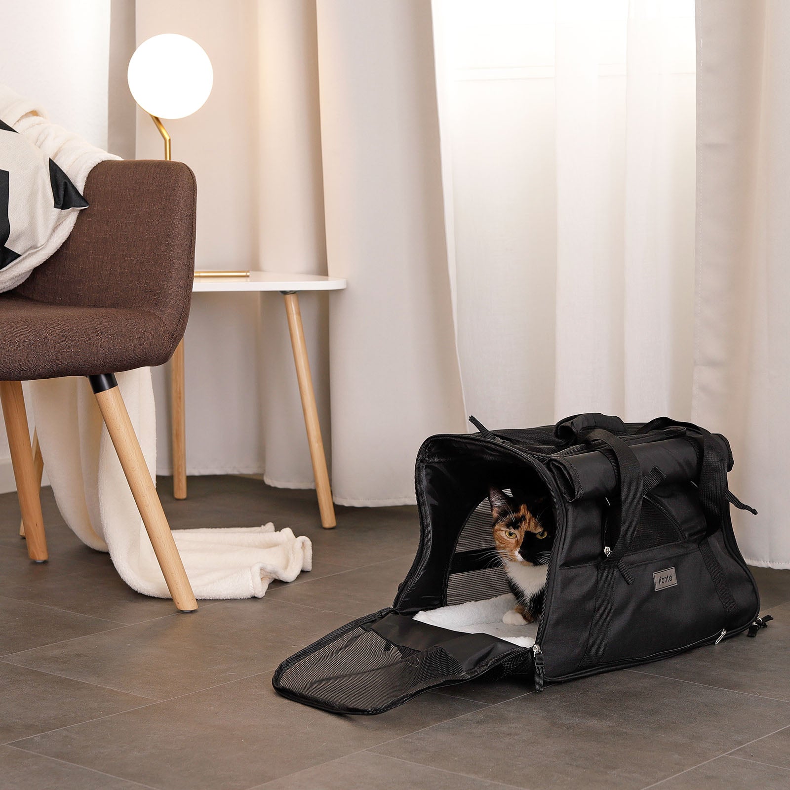 Sac de transport pliable pour chat
