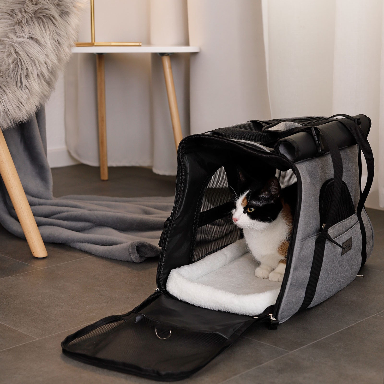 Sac de transport pliable pour chat